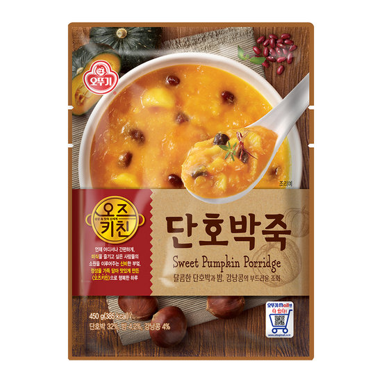오뚜기 오즈키친 단호박죽 450g (4개)_이미지