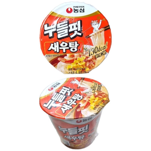 농심 누들핏 새우탕맛 36g (12개)