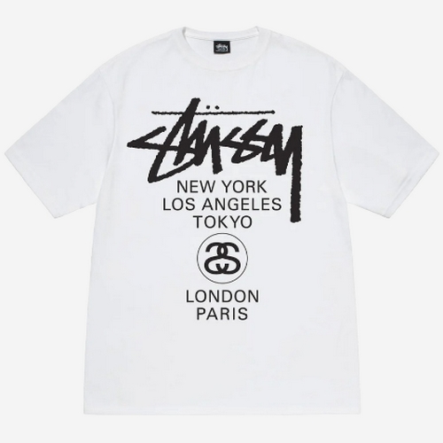 스투시 월드 투어 반팔 티셔츠 3903792 (화이트)