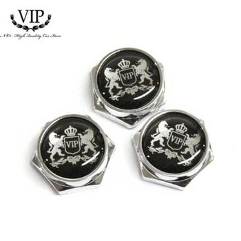 VIP I8W4J4S7 메탈라이언 자동차 번호판 볼트