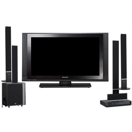 LG전자 엑스캔버스 HT-502TH 홈시어터 + LG 디지털TV (32LC3DQ)
