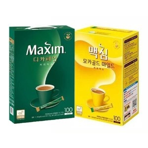 맥심 모카골드 마일드 100개 + 디카페인 커피믹스 100개