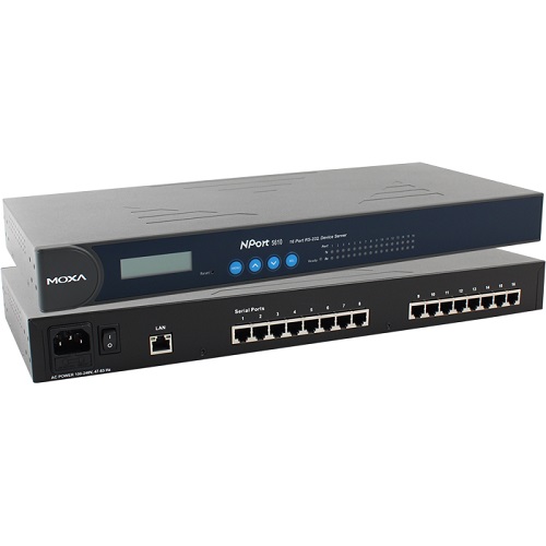 MOXA 16포트 랙마운트 시리얼 디바이스 서버 (NPort 5610-16)_이미지