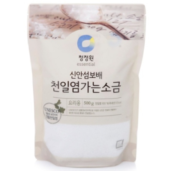 청정원 신안섬보배 천일염 가는소금 500g (1개)_이미지