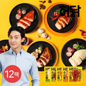 허닭 PICK 소스 통 닭가슴살 5종 100g (12개)_이미지