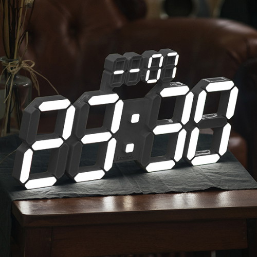 루나리스 데이트 위성 GPS 인테리어 LED 벽시계 38cm_이미지