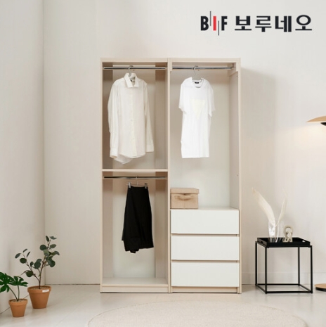 BIF보루네오 리타 시스템행거 드레스룸 B세트 1200_이미지