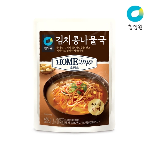 대상 청정원 호밍스 김치 콩나물국 450g (1개)