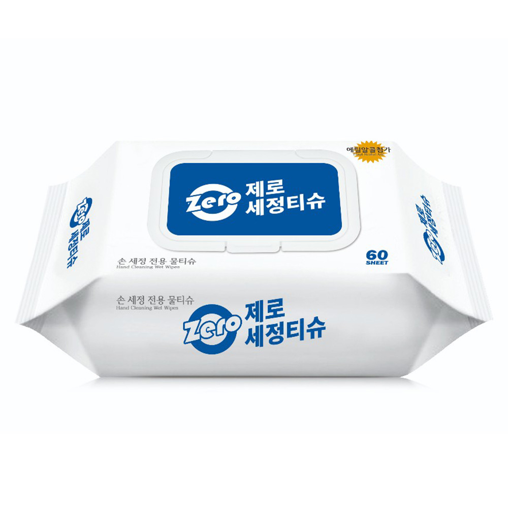 제로 손세정 티슈 캡형 60매