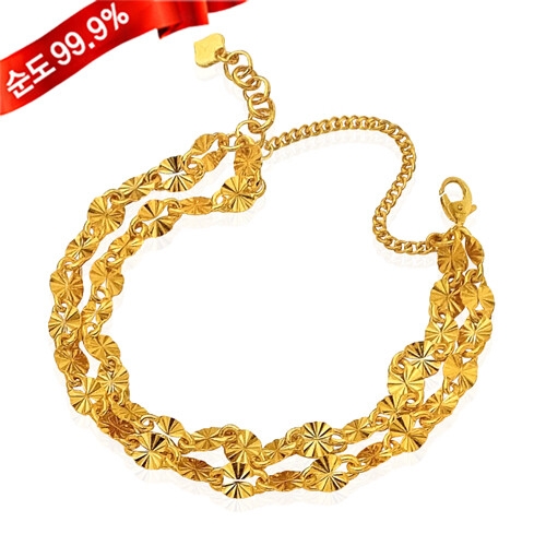 혼골드모아 골드모아 24K 순금 팔찌 7.5g 크리스 [1개]