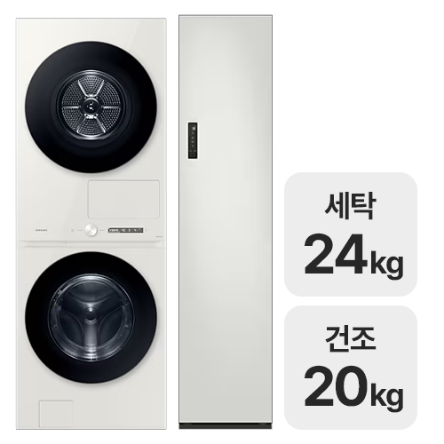 삼성전자 비스포크 AI 원바디 WF2420HCEEC + 에어드레서 DF18CG3100TR_이미지