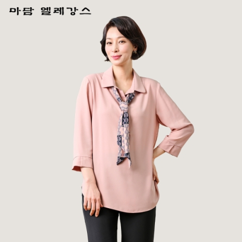  마담엘레강스 미미 타이 블라우스 241BL06