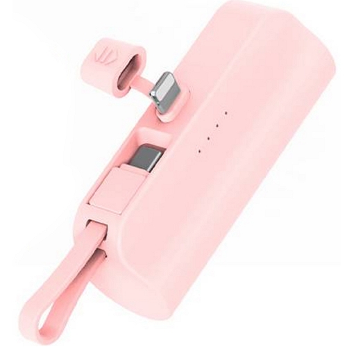 뉴클 도킹형 미니 일체형 보조배터리 NCPB-R5-CHL 5000mAh (8핀+C타입, 1개)