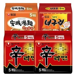 농심 신라면10개 + 안성탕면5개 + 얼큰한너구리5개_이미지