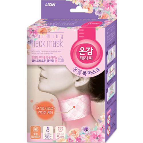 라이온 온감테라피 온열 목 마스크 헬리오트로핀 5개입 (6팩(30개))_이미지