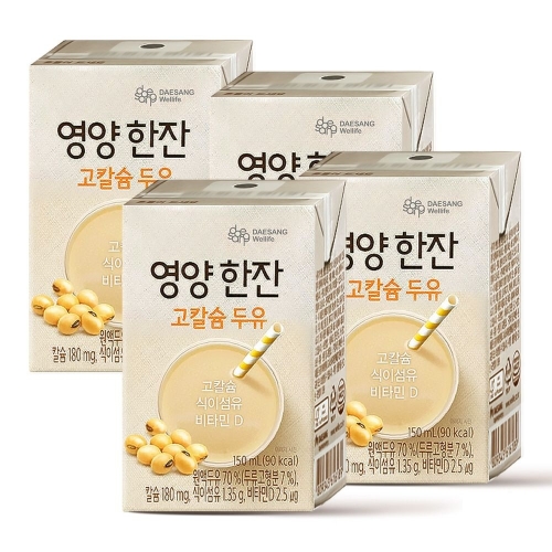 대상웰라이프 뉴케어 영양 한잔 고칼슘 두유 150ml (24개)_이미지