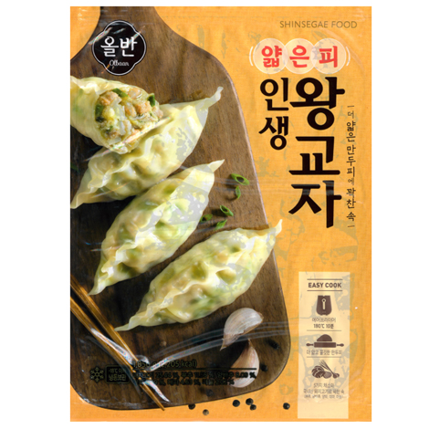 신세계푸드 올반 얇은피 인생왕교자 오리지날 1.05kg이미지입니다. 누르면 해당 게시물로 새창이동합니다.