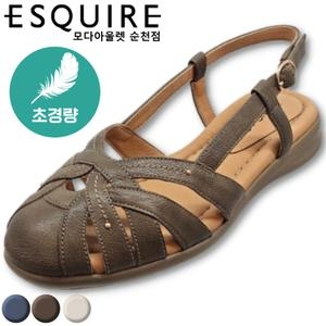 초경량 가볍고 부드러운 가죽으로 발이 편한 여성 2CM샌들 YAEMSD653KH