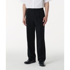 무신사 스탠다드 스탠다드 쿨탠다드 와이드 히든 밴딩 슬랙스 블랙 MMAPS301-BK_이미지