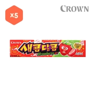 크라운제과 새콤달콤 딸기 29g (5개)