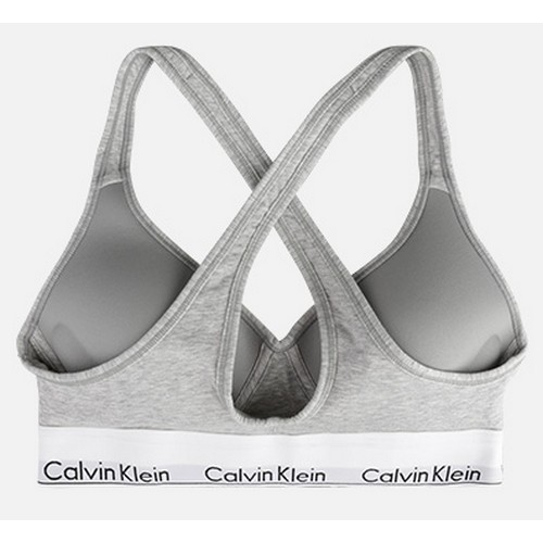 캘빈클라인언더웨어 푸쉬업 패드내장 브라렛 스포츠 브라탑 QF1654E (020, 그레이)_이미지