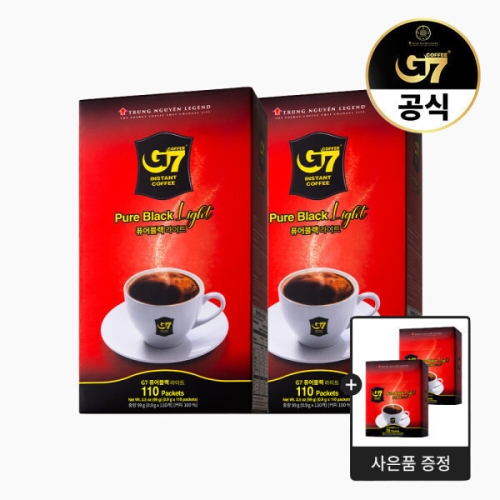 쭝웬 G7 퓨어블랙 라이트 0.9g 110개입 (2개)_이미지