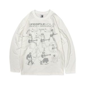 ������Ŭ���ι��� DEFYCLUBROBBERS Rock Naissnce Long Sleeves White Gray 023 131755