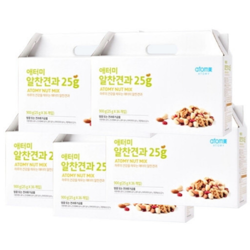 애터미 알찬견과 선물세트 25g 36개입 (5개)_이미지