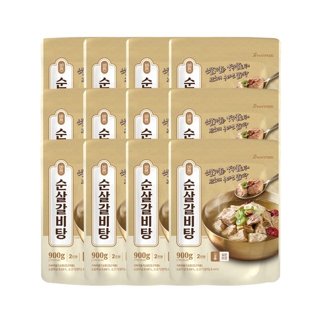 진한식품 바른 순살갈비탕 900g (12개)_이미지
