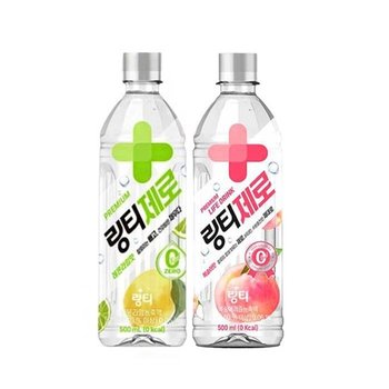 링티 제로 복숭아맛 + 레몬라임맛 500ml (48개)_이미지