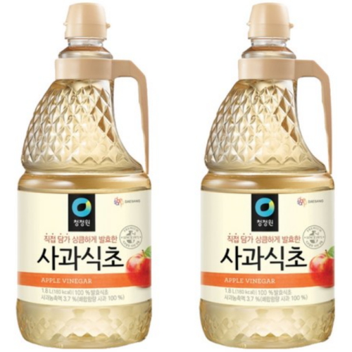 청정원 사과식초 1.8L (2개)_이미지
