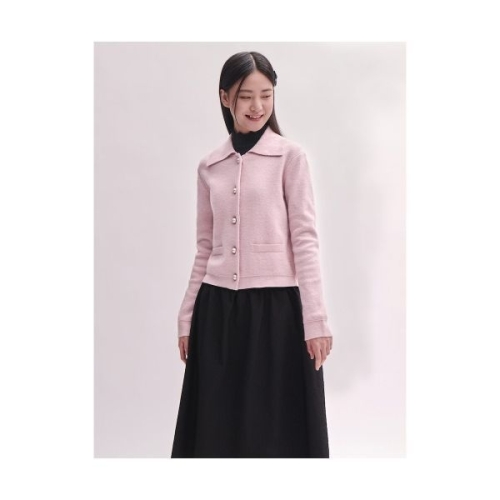 빈폴 ltgt LADIES B. my 스팽글 T칼라 가디건 카디건 베이비핑크 BF4X5AN03Y BF4X5AN03Y 148022_이미지