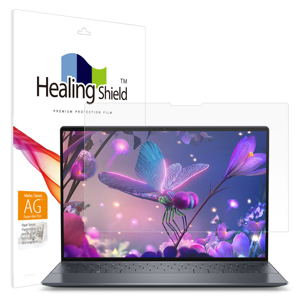 폰트리 힐링쉴드 델 XPS 13 DX9320 항균 종이질감 블루라이트 차단 액정보호필름