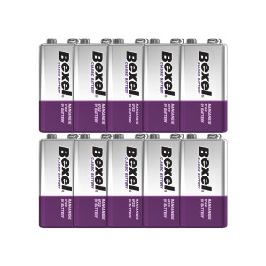 벡셀 9볼트 건전지 도어락 방전 알카라인 9V 건전지 1갑 10개입_이미지