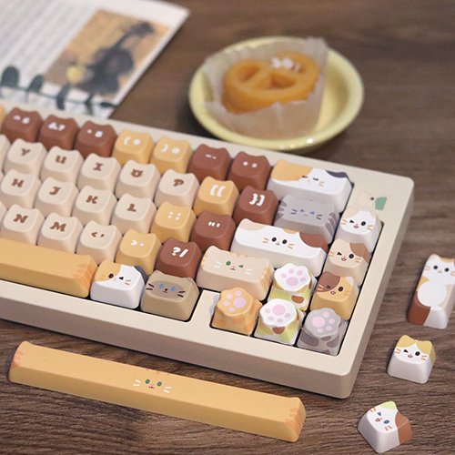 SPM Soulcat 고함량 PBT 염료승화 영문 키캡 143키 쫑긋 고양이_이미지