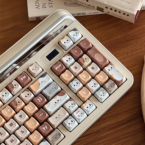SPM Soulcat 고함량 PBT 염료승화 영문 키캡 143키 쫑긋 고양이_이미지