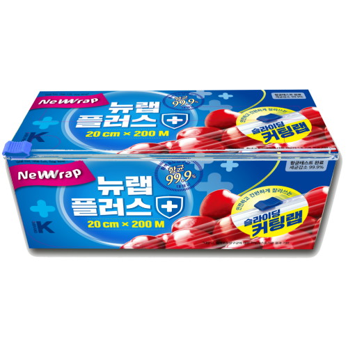 뉴랩 플러스 슬라이딩 커팅랩 20cm x 200m이미지입니다. 누르면 해당 게시물로 새창이동합니다.