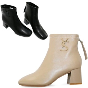 KamiEtMuse 슬림 앵클 힐 부츠 KM23w021