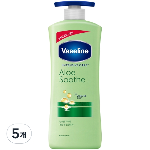 바세린 인텐시브 케어 알로에 수드 바디로션 400ml (5개)_이미지