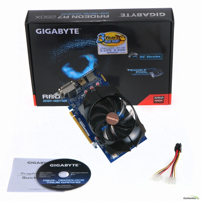 GIGABYTE 라데온 R7 260X UD2 D5 2GB Triangle Cool_이미지
