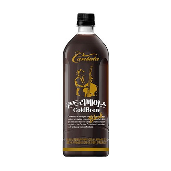 롯데칠성음료 칸타타 콘트라베이스 콜드브루 블랙 900ml (1개)_이미지