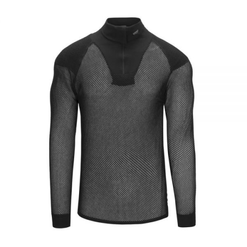 브린제 Zip-Polo Long Sleeve WShoulder Inlay 10201205-BL 슈퍼써모 언 집 폴로 어깨보..