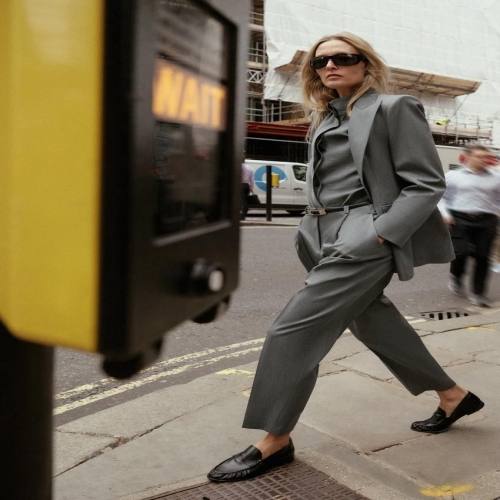 자라 벨티드 팬츠 그레이896303