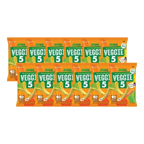 롯데제과 조이 베지5 발사믹허브맛 50g (12개)