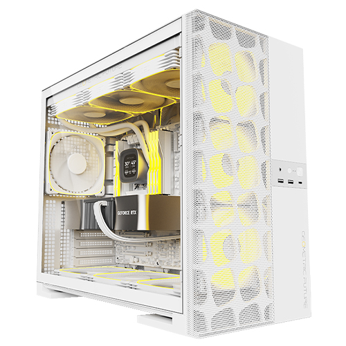 GEO메트릭퓨처 Model5 벤트 + Silence GI 140 ARGB (화이트 패키지)_이미지