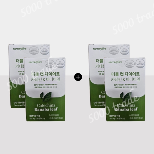 뉴트라라이프 더블 컷 다이어트 카테킨바나바잎 60정 (4개)_이미지