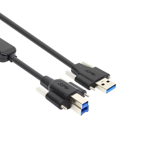 강원전자 NETmate CBL-D302SS USB3.0 AM(Lock)-BM(Lock) 리피터 케이블 [5m]