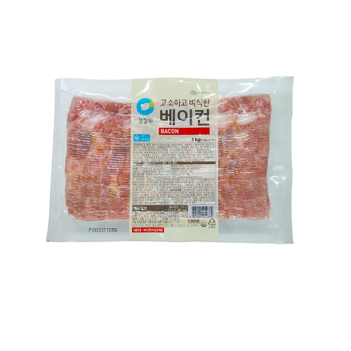 대상 청정원 고소하고 바삭한 베이컨 1kg (4개)_이미지