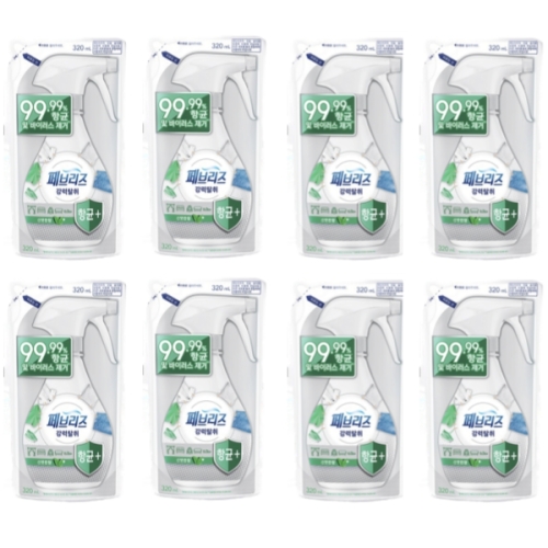 한국피앤지 페브리즈 항균 플러스 산뜻한향 리필 320ml (8개)