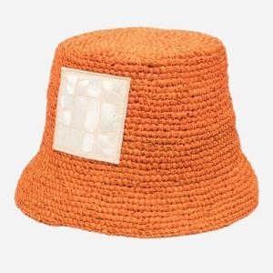 자크뮈스 LE BOB FICIU 라피아 오렌지 버킷햇 23E235AC4505046 750